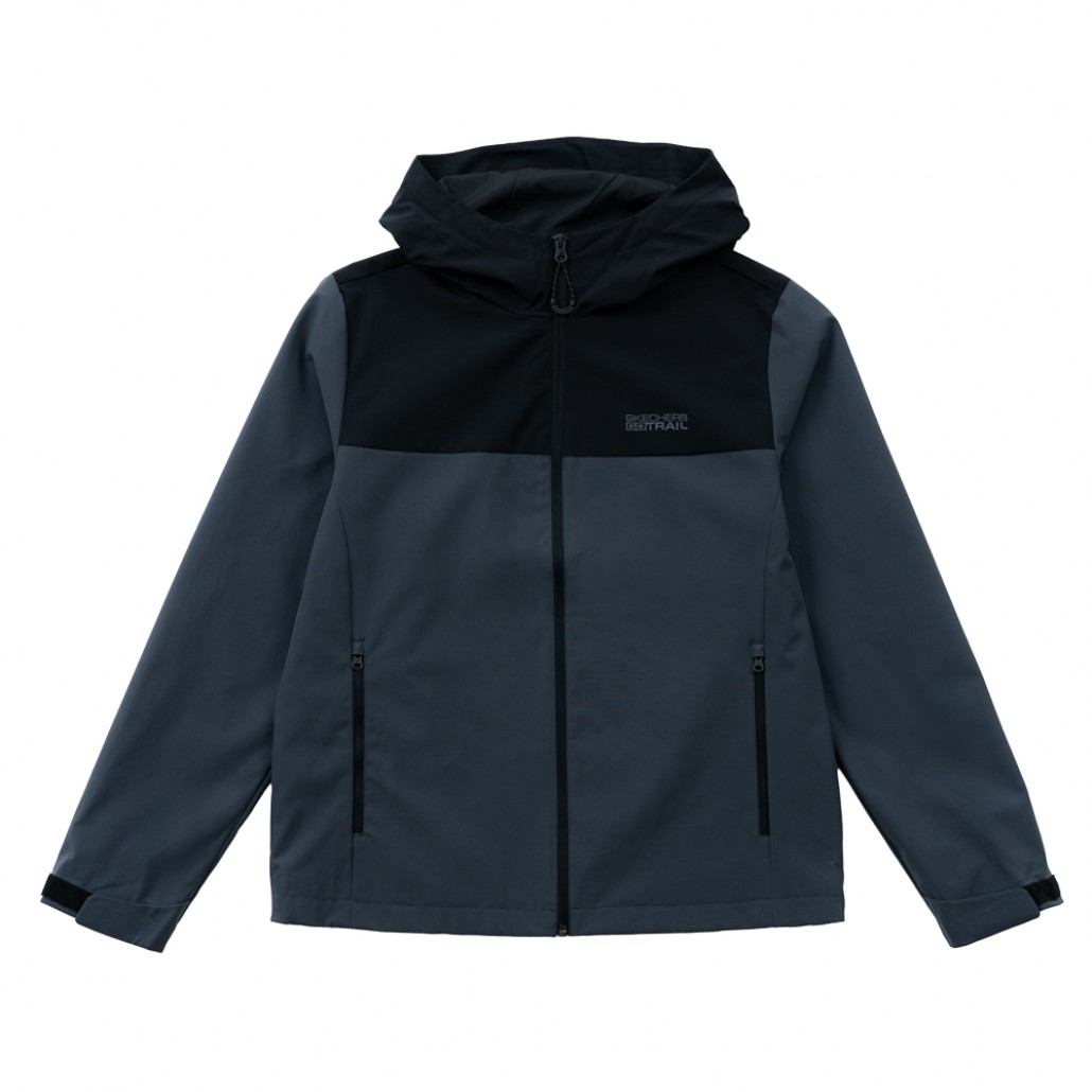SKECHERS 男拉鍊連帽外套 (P325M123-000G)