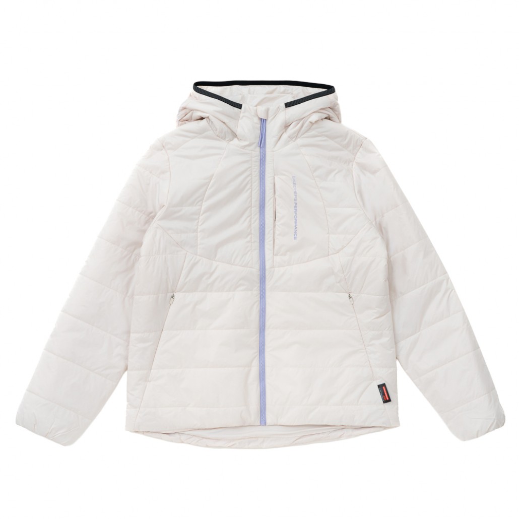 SKECHERS 女拉鍊連帽外套 (P425W108-05UY)｜採用舒適伸展的彈性－快邁運動