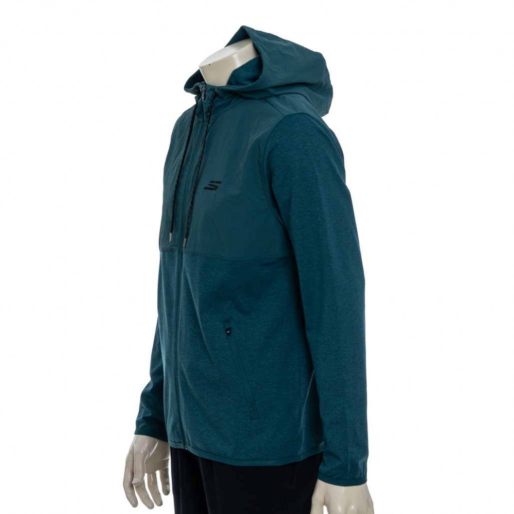 SKECHERS 男拉鍊連帽外套 (JA319HKCCTL)