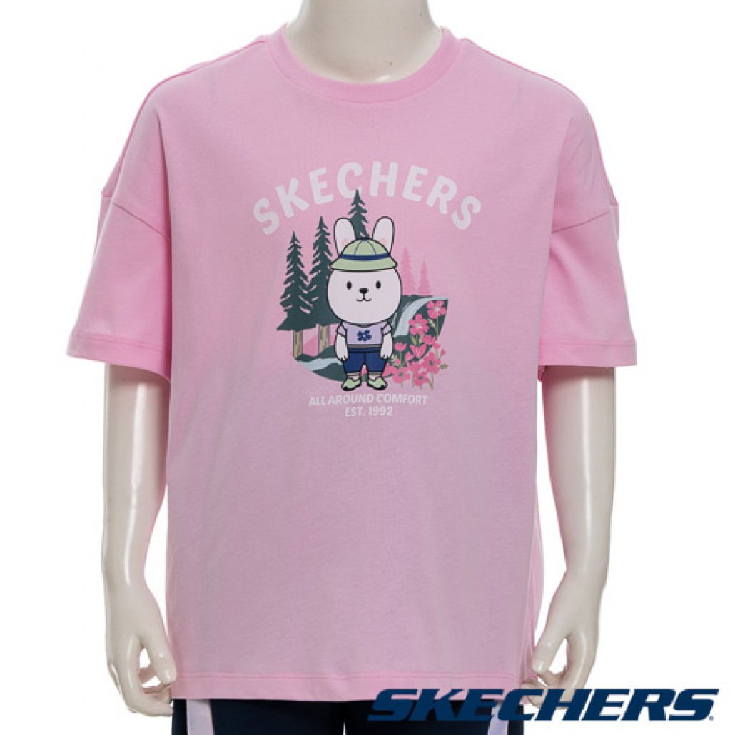 SKECHERS 女童短袖衣 (SL325G273-04VJ)