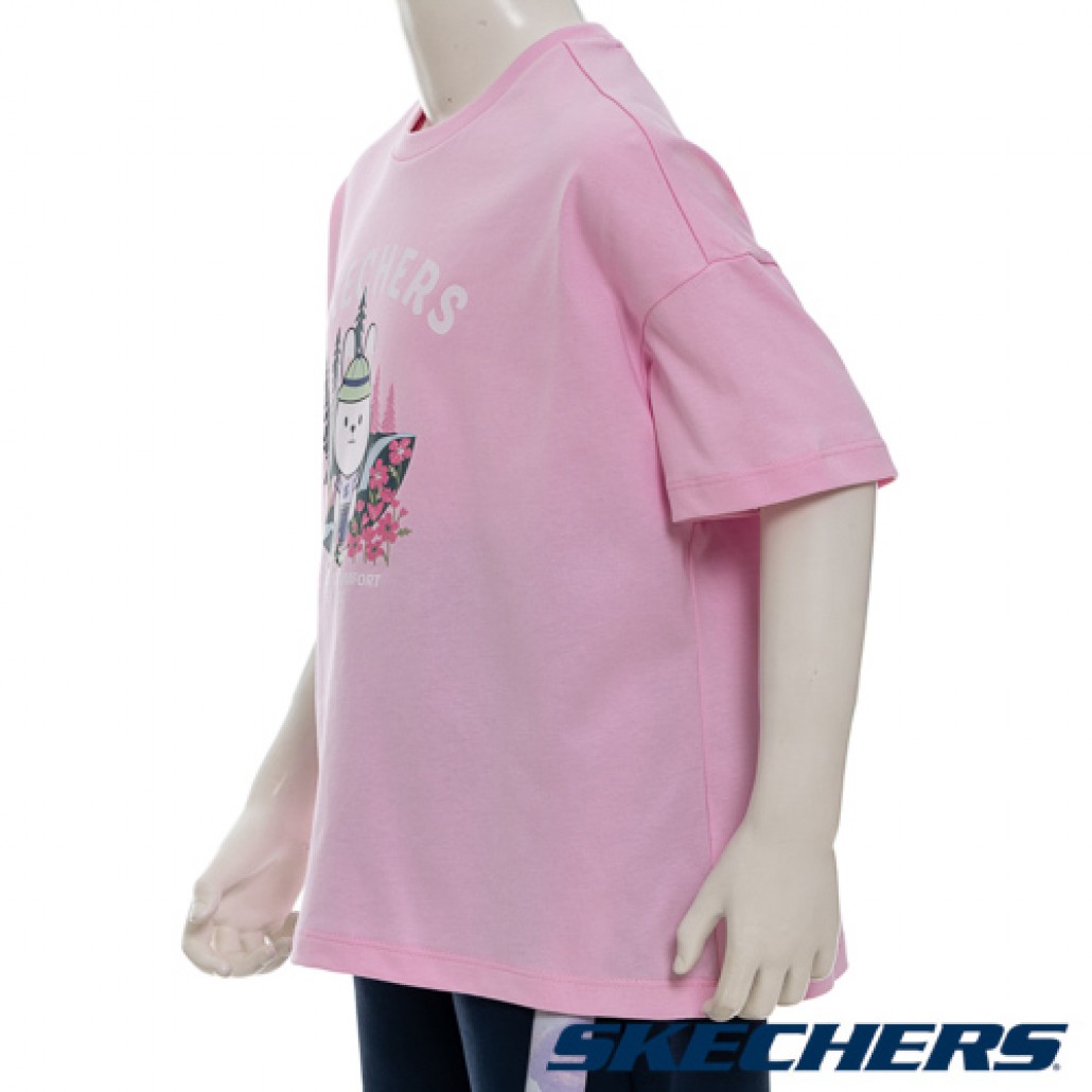 SKECHERS 女童短袖衣 (SL325G273-04VJ)