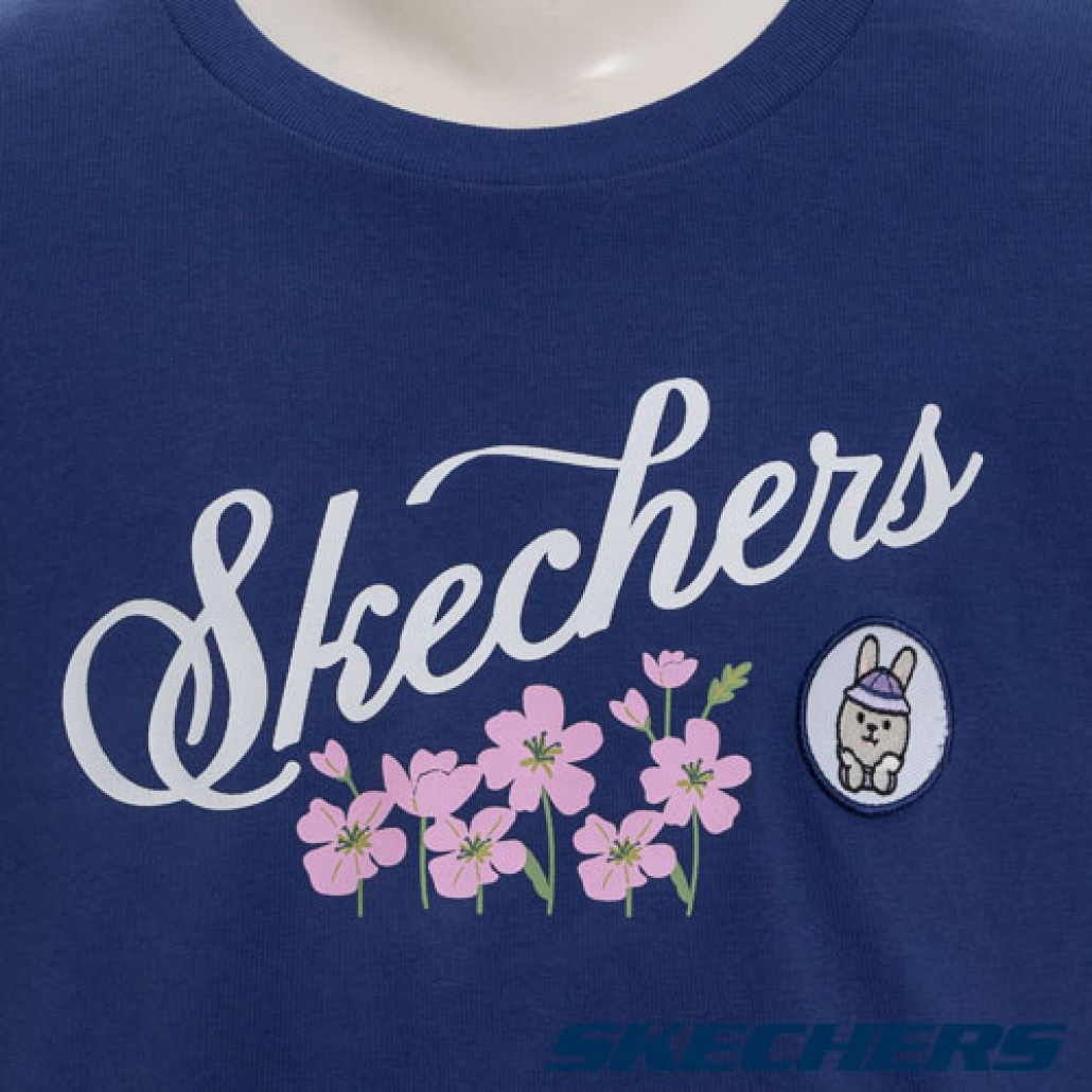 SKECHERS 女童短袖衣 (SL325G274-013D)