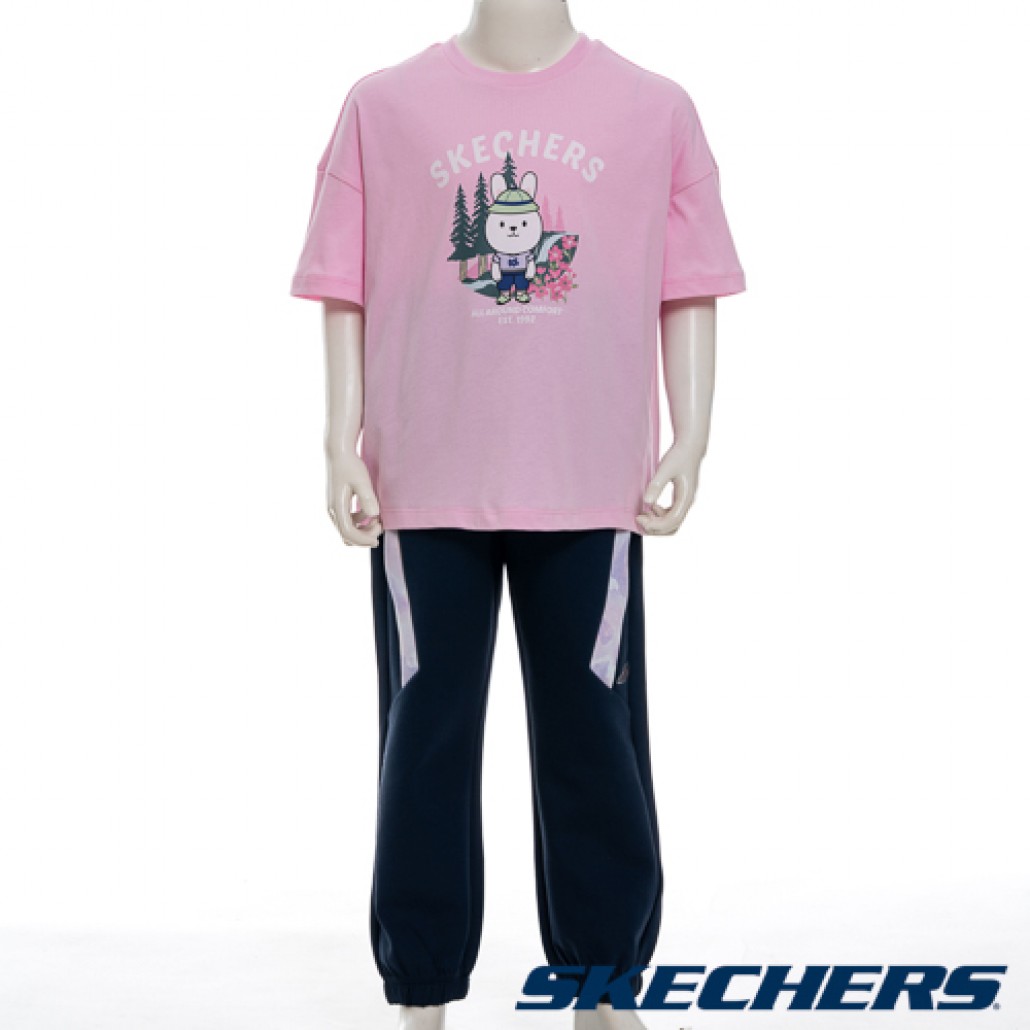 SKECHERS 女童短袖衣 (SL325G273-04VJ)