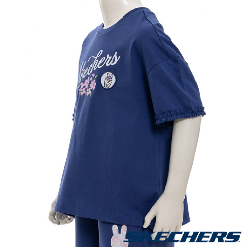 SKECHERS 女童短袖衣 (SL325G274-013D)