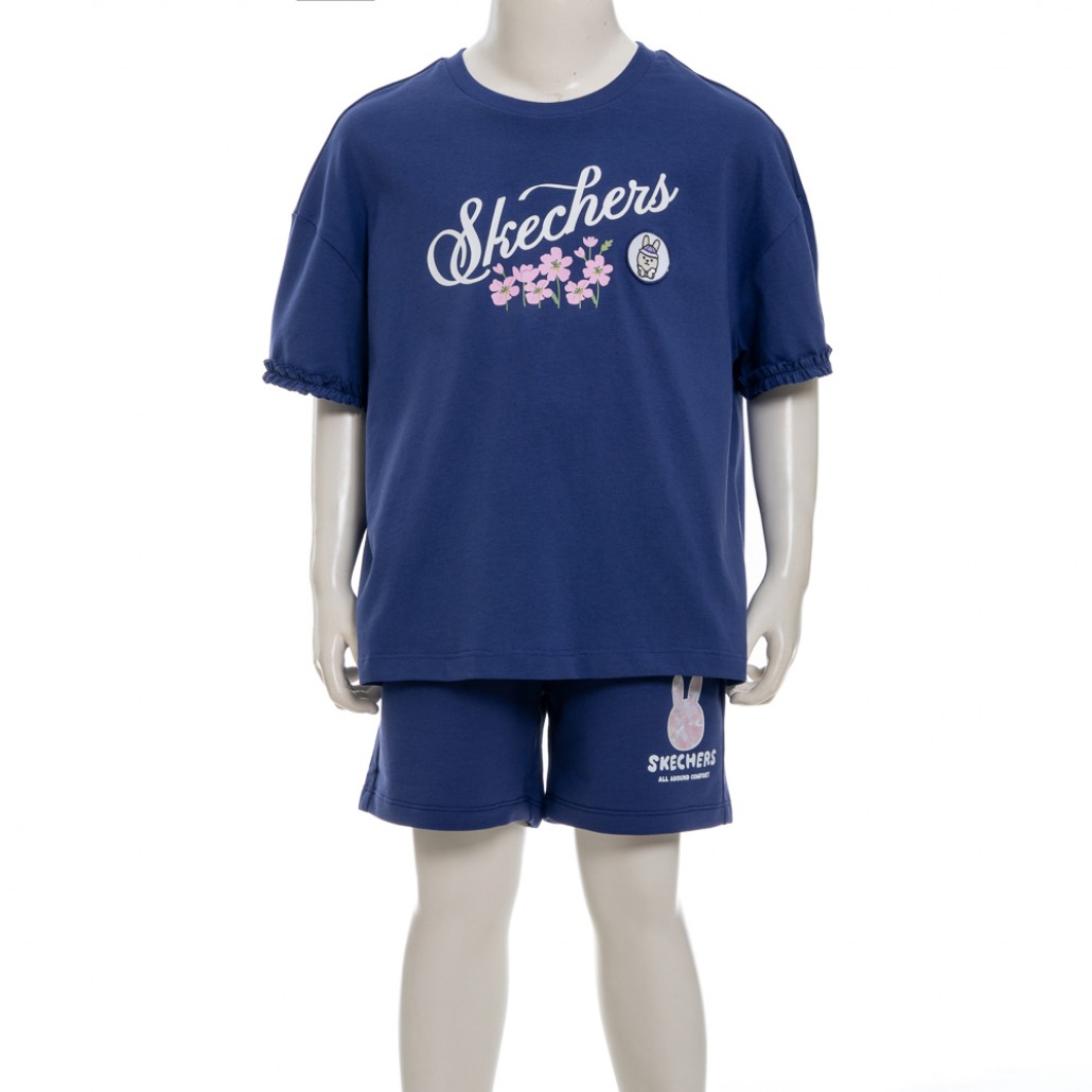 SKECHERS 女童短袖衣 (SL325G274-013D)