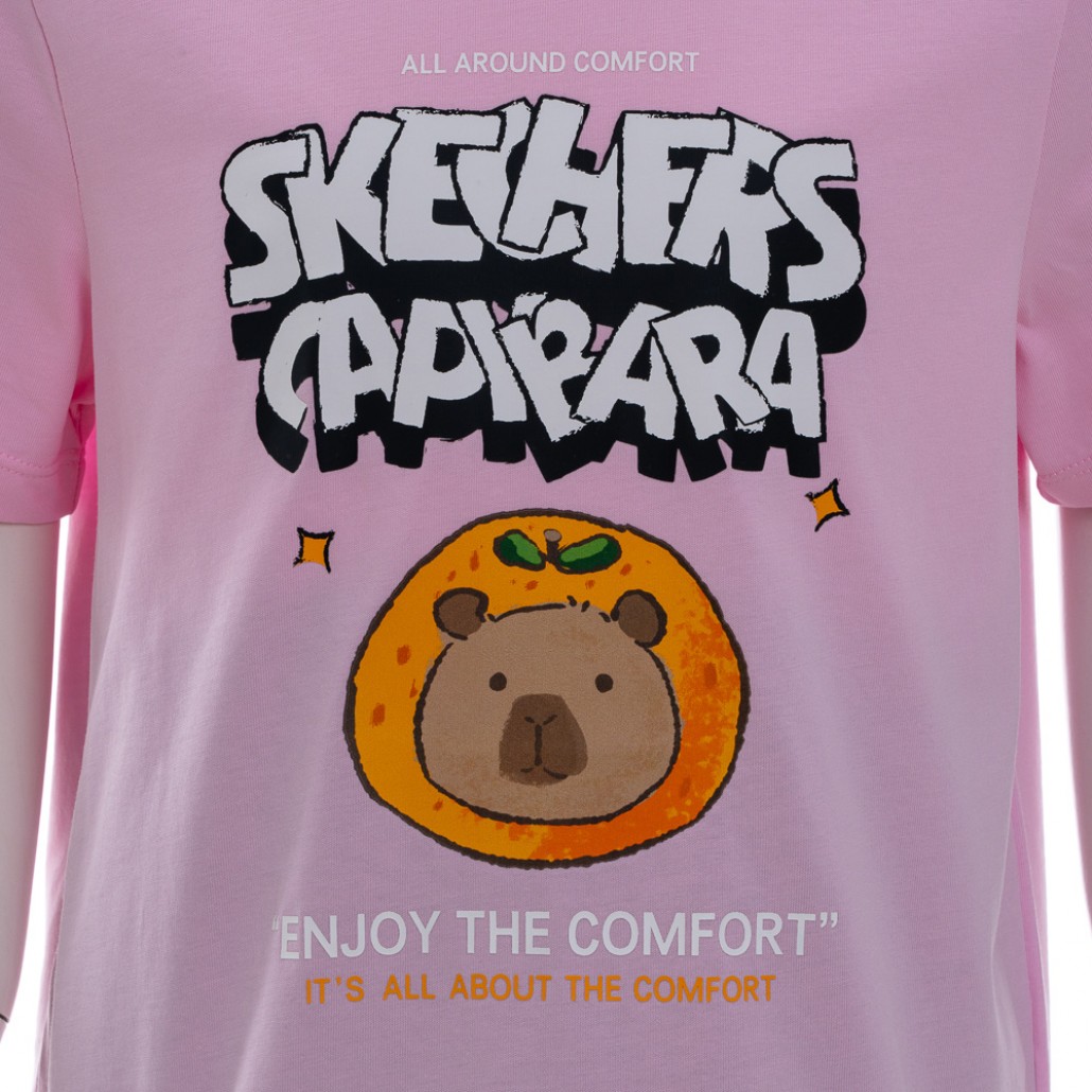 SKECHERS 中性童短袖衣 (L225K070-013W)