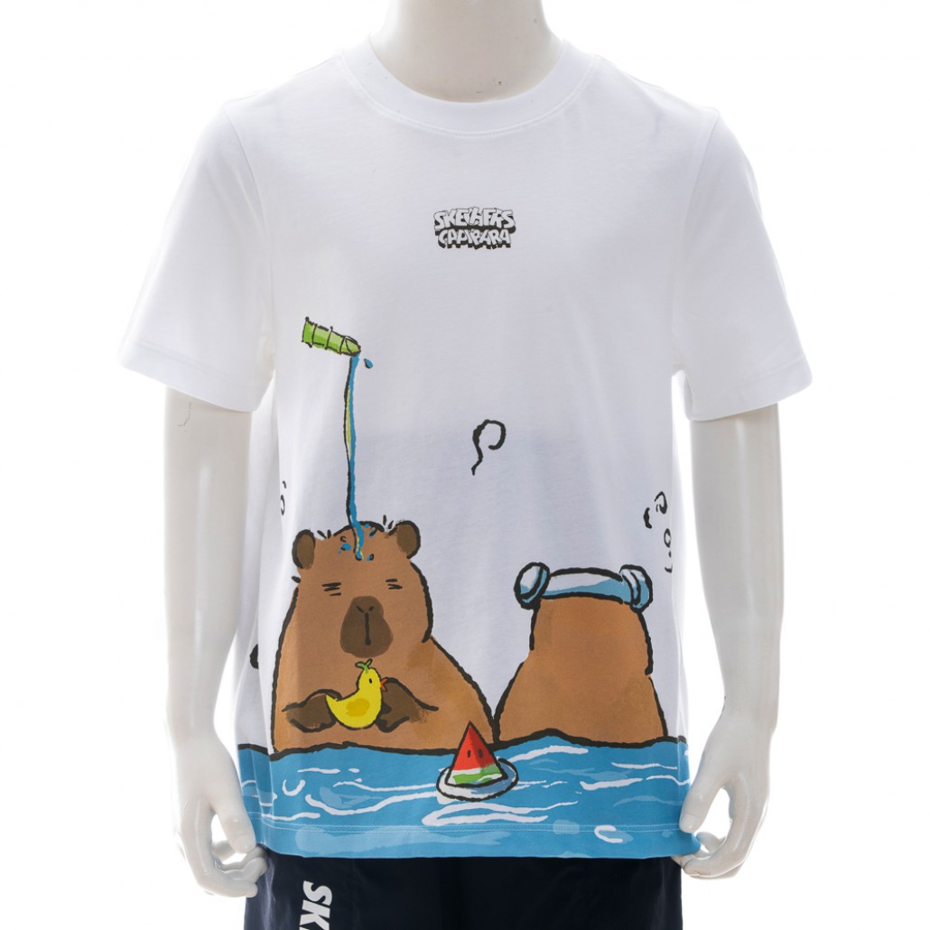 SKECHERS 中性童短袖衣 (L225K070-0019)