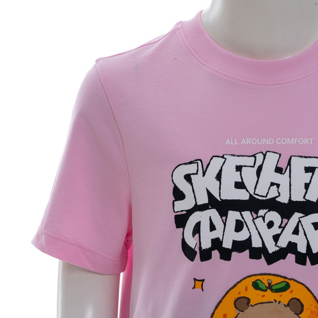 SKECHERS 中性童短袖衣 (L225K070-013W)