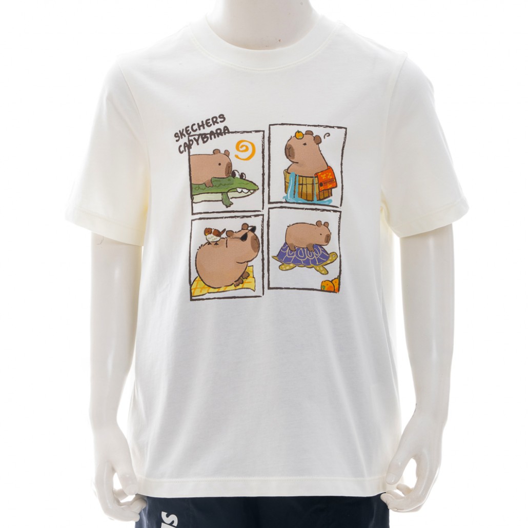 SKECHERS 中性童短袖衣 (L225K070-0074)