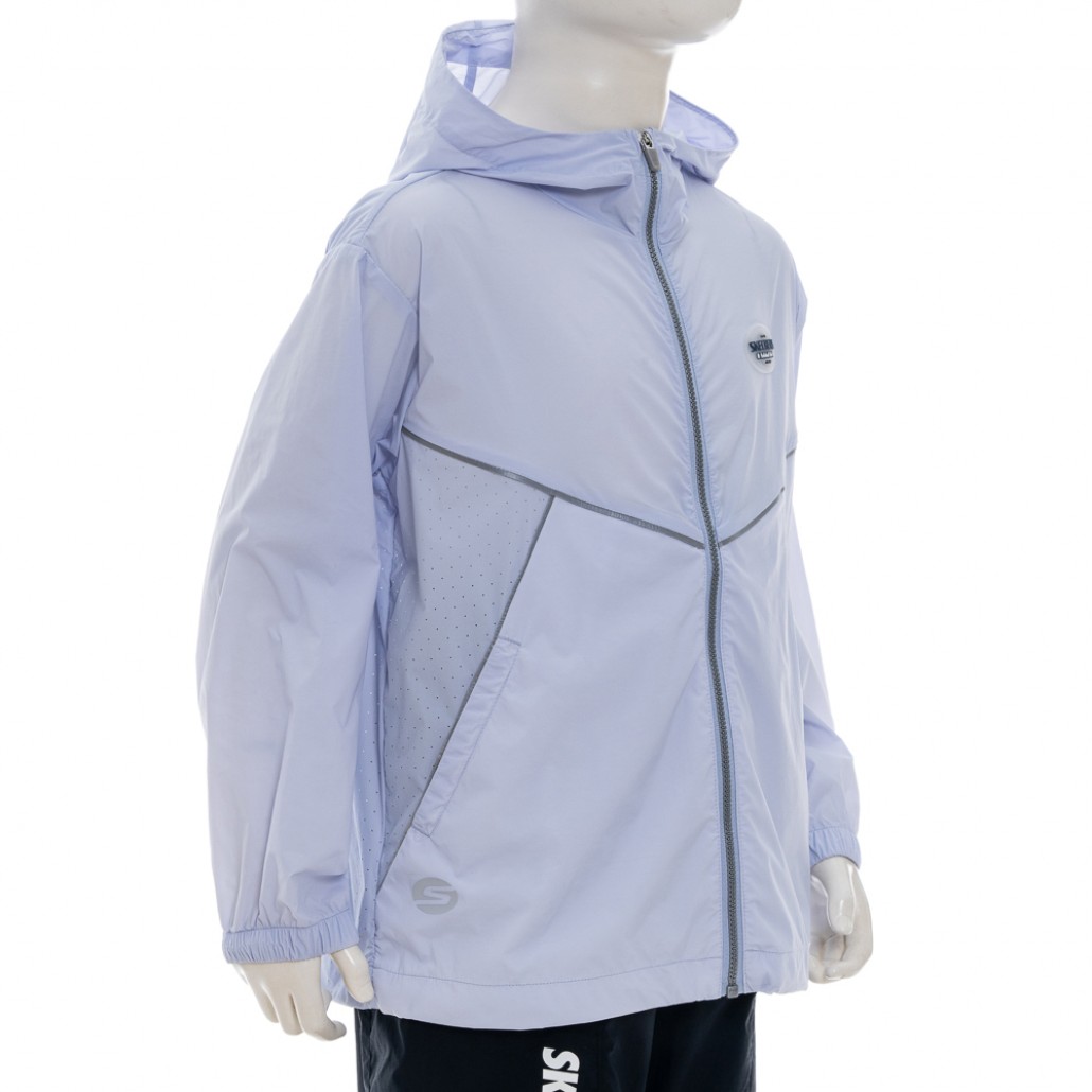 SKECHERS 中性童拉鍊連帽外套 (P224K027-0356)