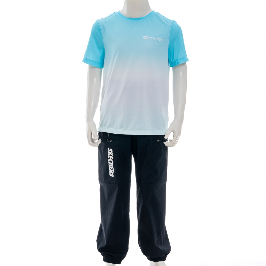 SKECHERS 中性童短袖衣 (P225K066-05A1)